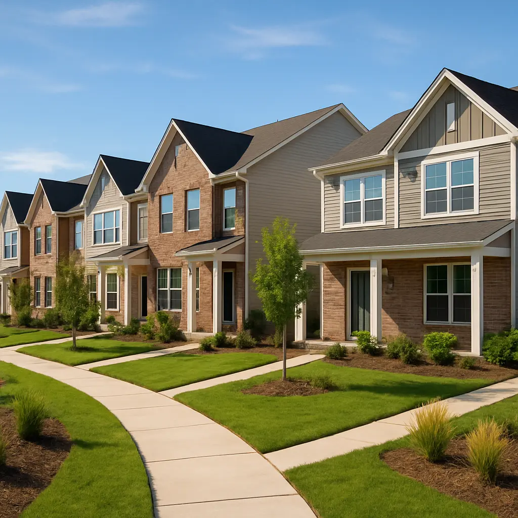 New construction homes in a Charlotte-area community