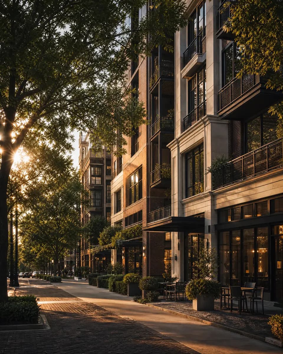 Uptown Charlotte community in the Charlotte region